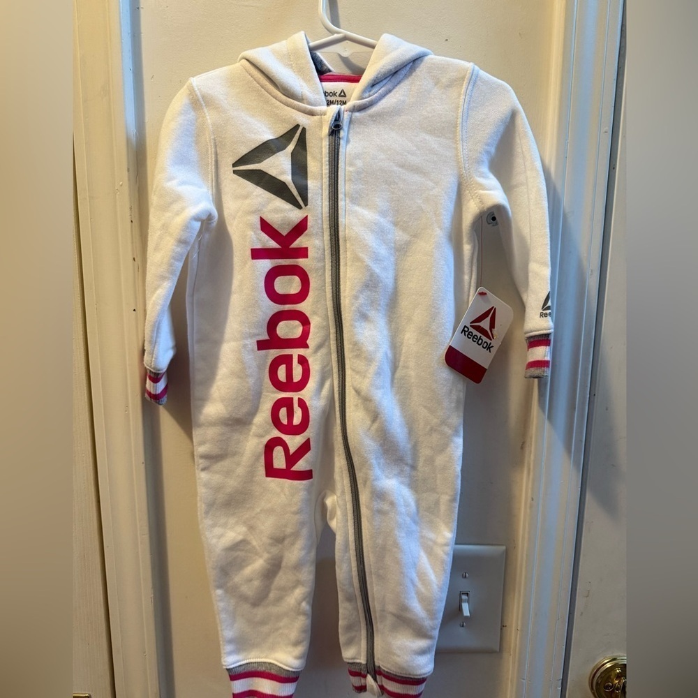 NWT Reebok Sweatshirt Hooded Romper
